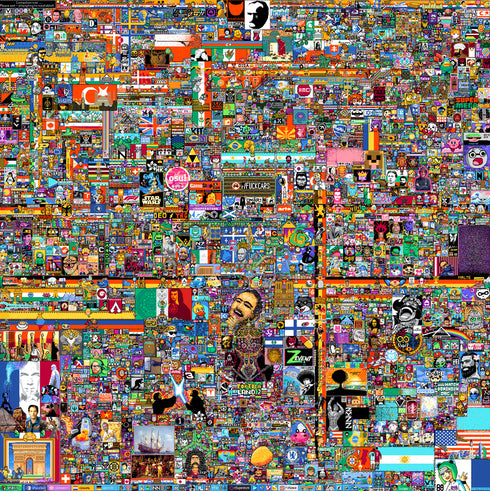 Reddit /r/place 2022 Poster, Ultra High Quality 24k